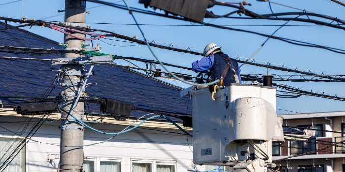 停電復旧中の作業イメージ