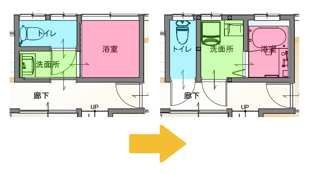 間取りリフォームの施工事例3